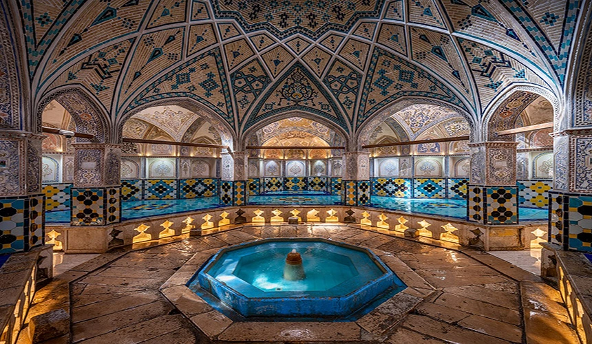حمام فین کاشان از جذاب ترین مکان دیدنی کاشان
