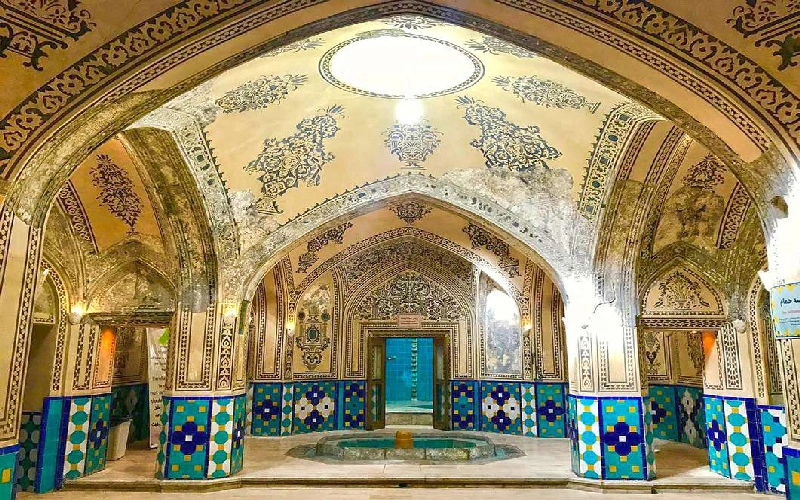 حمام سلطان امیراحمد کاشان از بهترین جاهای دیدنی کاشان