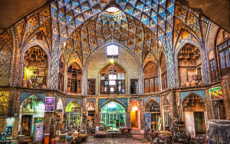 بازار سنتی کاشان از قدیمی ترین بازار های کاشان